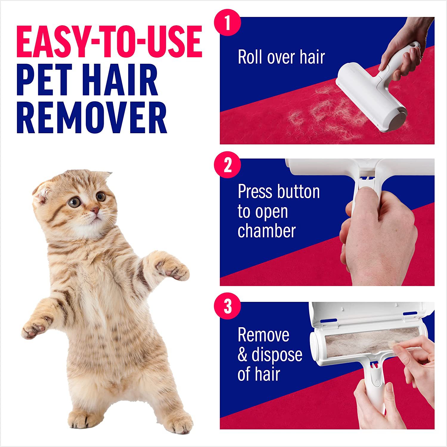 FurVibe™ Reusable Pet Hair Remover Roller